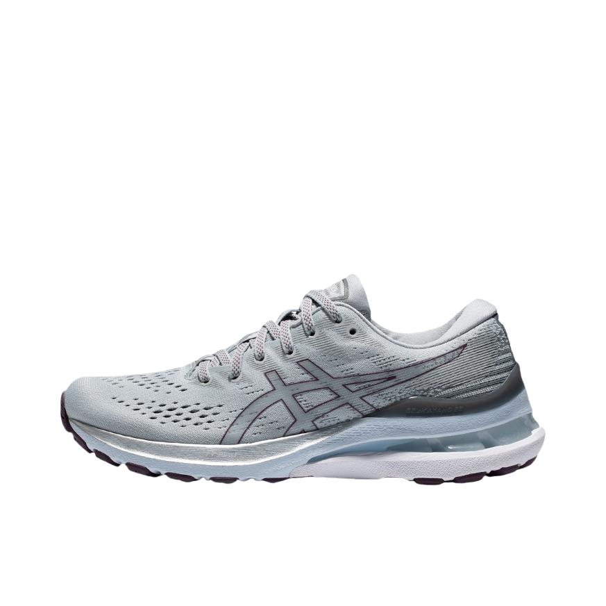 推荐商品：Asics/亚瑟士 Gel-Kayano 28 跑鞋 马拉松夜跑气垫稳定足弓支撑防滑耐磨缓震回弹网面透气织物 Platinum 铂金限定/炫彩灰