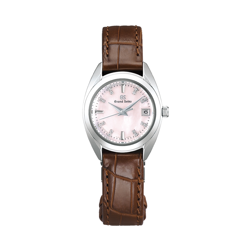 推荐商品：GrandSeiko/冠蓝狮 100米防水鳄鱼皮表带石英女士手表
