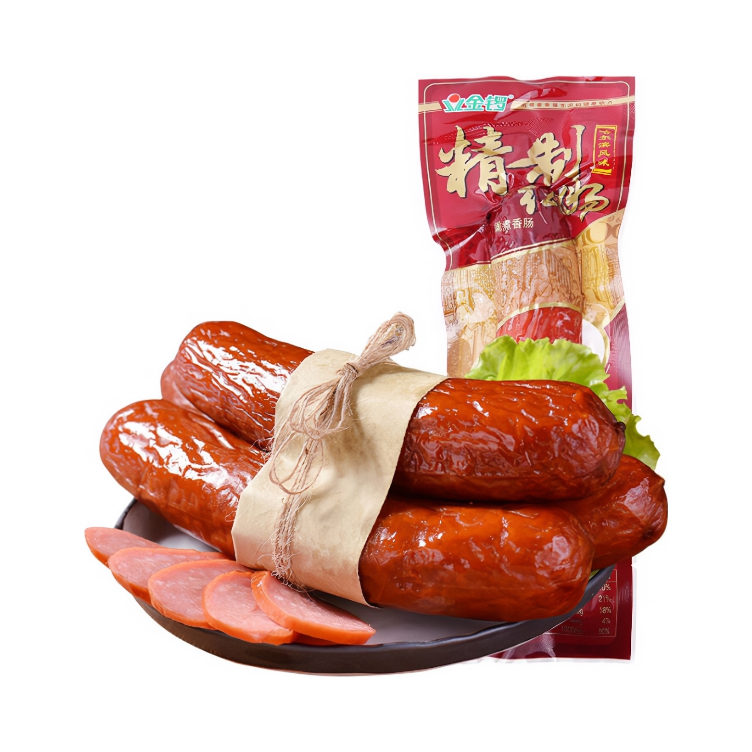推荐商品：金锣 哈尔滨红肠 单支装 即食烟熏