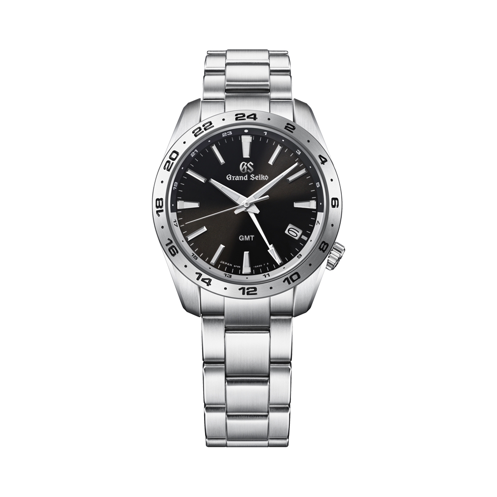 推荐商品：GrandSeiko/冠蓝狮 双时区夜光运动不锈钢表带石英男士手表