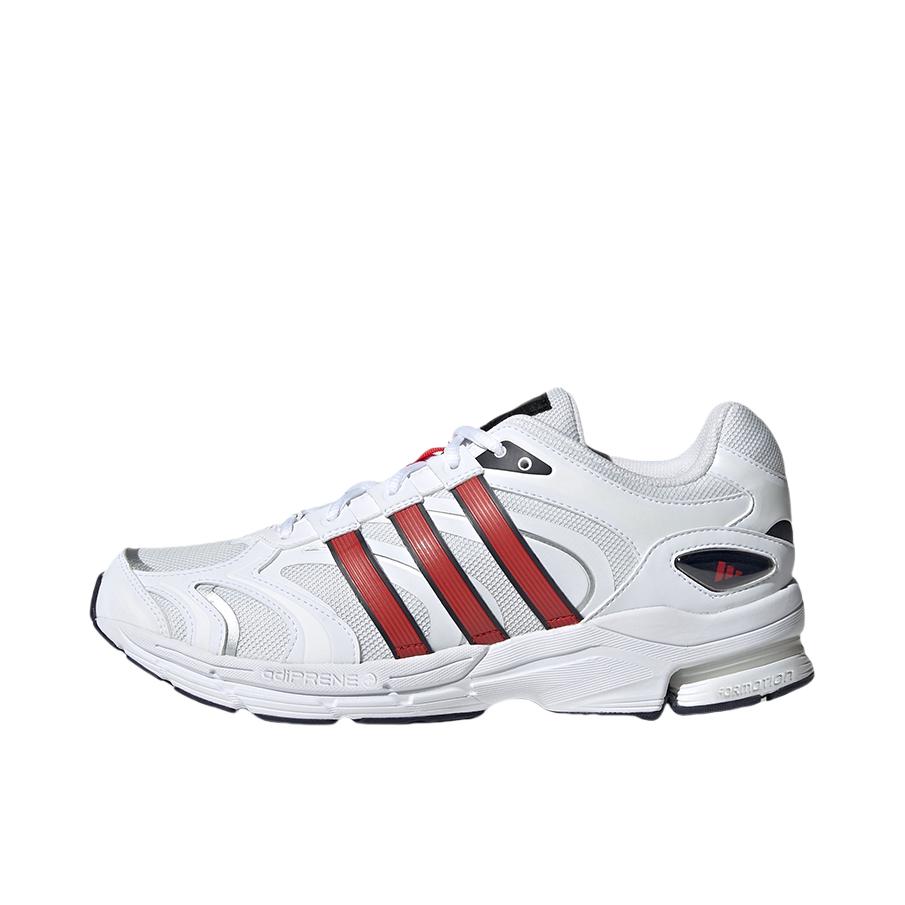 推荐商品：adidas Spiritain 2000 跑鞋 减震防滑耐磨休闲复古织物防水合成革轻运动 白色/蓝色/红色