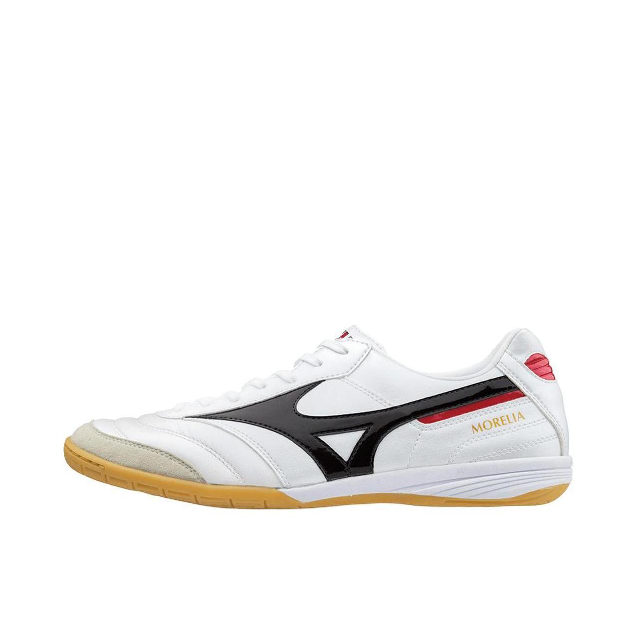 推荐商品：Mizuno/美津浓 Morelia Sala Elite AG 胶质 短钉 足球鞋 白黑/生胶