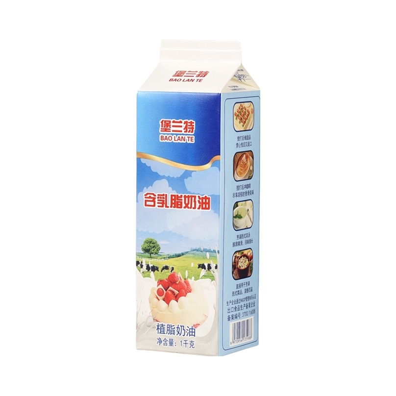 推荐商品：堡兰特 含乳脂 植脂奶油 盒装
