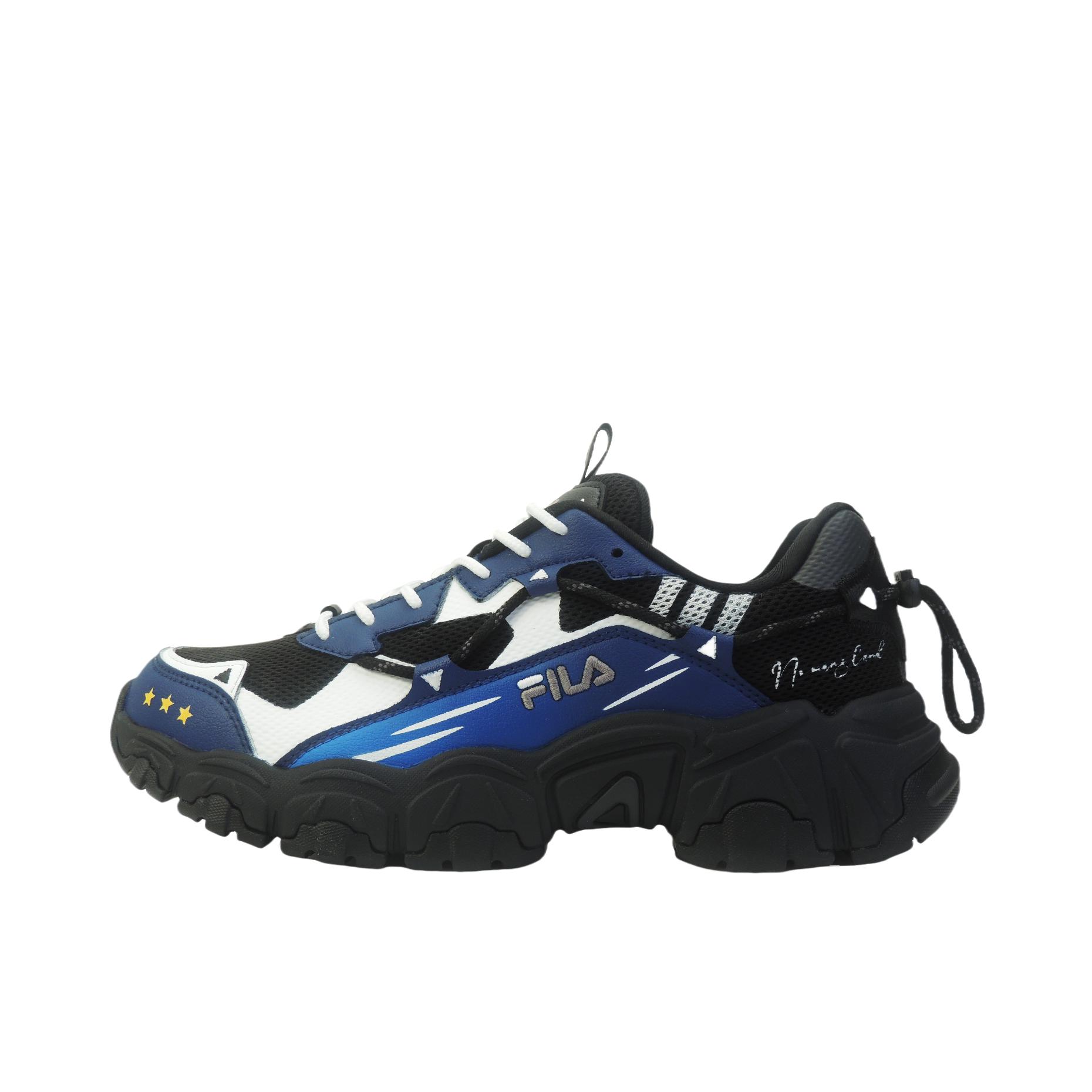 推荐商品：【定制球鞋】FILA/斐乐 猫爪 皮革 潮酷复古 小众 防滑耐磨 老爹鞋 极蓝跃动