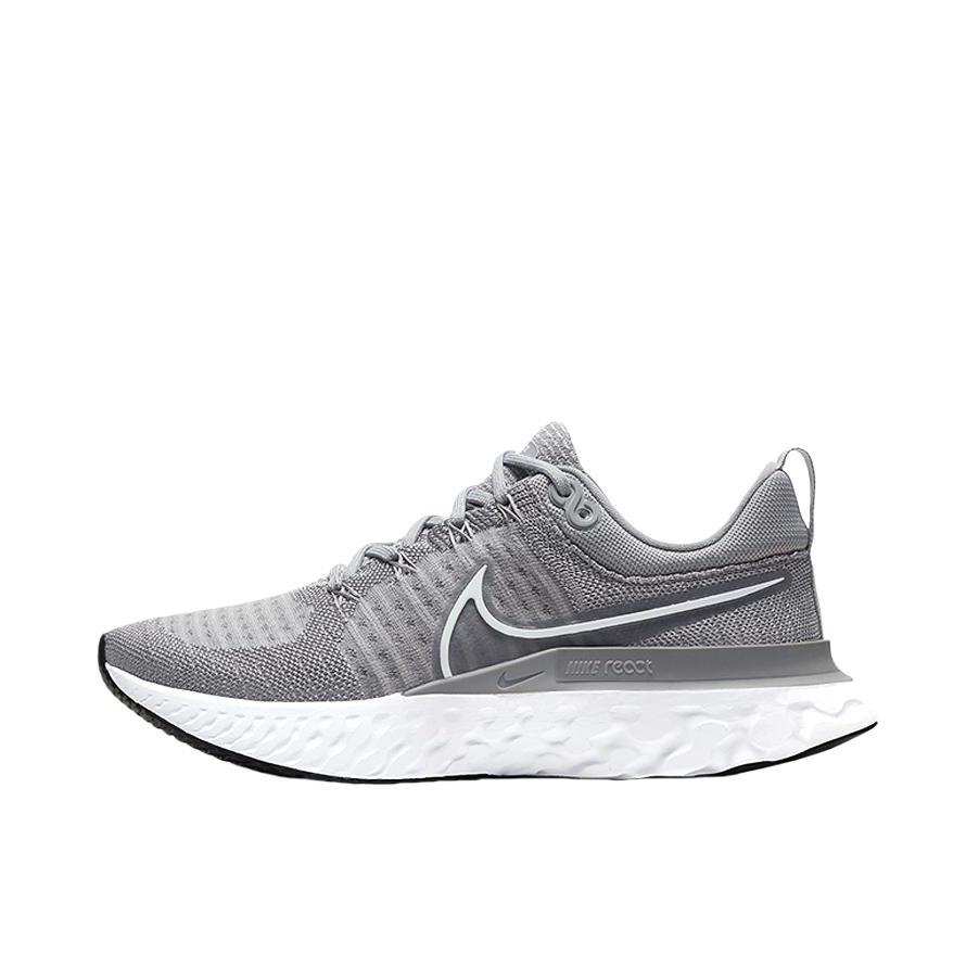 推荐商品：Nike React Infinity Run Flyknit 2 跑鞋 缓震轻便碳板回弹织物合成革防滑训练 女款/浅灰/雾灰