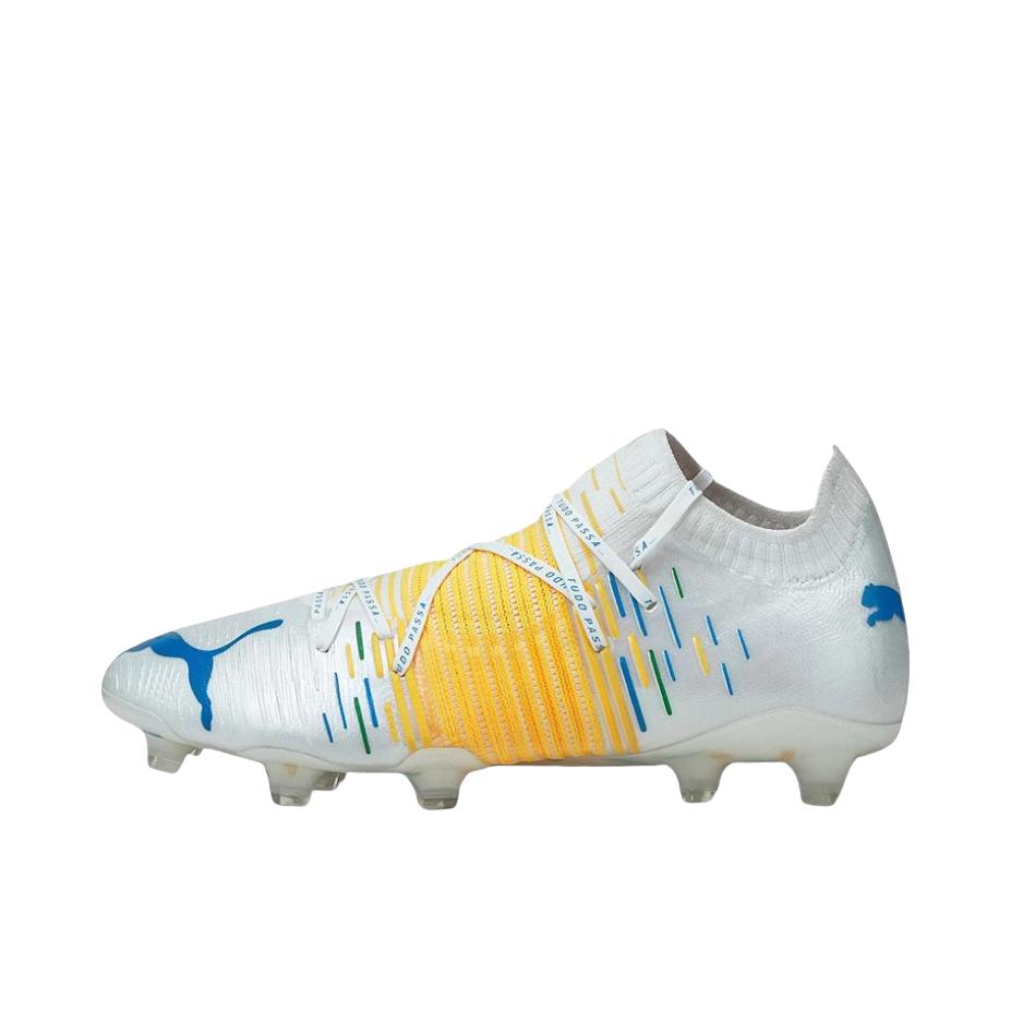 推荐商品：Puma/彪马 Future Z 1.1 FG/AG 减震防滑 耐磨 胶质长钉 天然草地 圆头 足球鞋 黄色/白色/蓝色