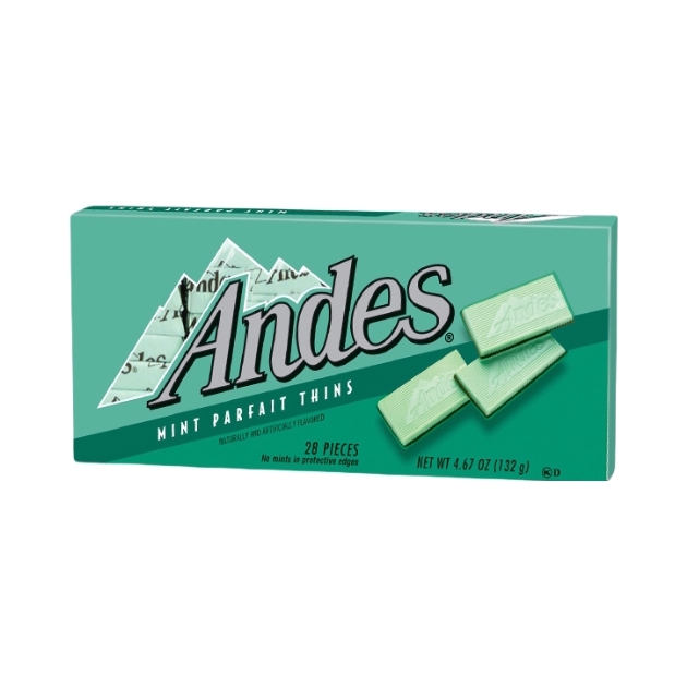 推荐商品：ANDES/安迪士 巧克力 132g/盒 盒装 双层薄荷