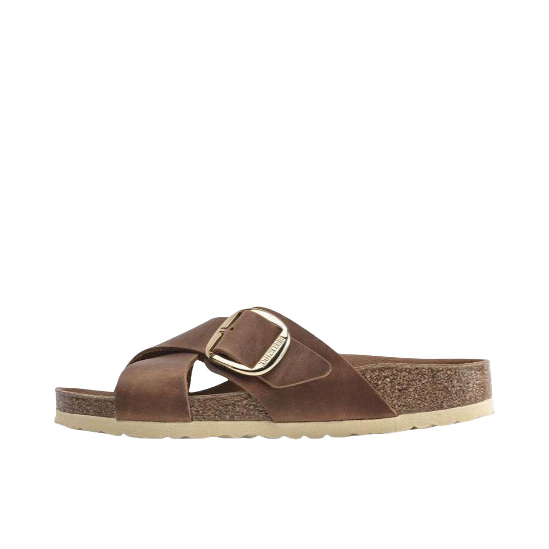 推荐商品：Birkenstock Lugano系列 时尚舒适 交叉 拖鞋 棕色