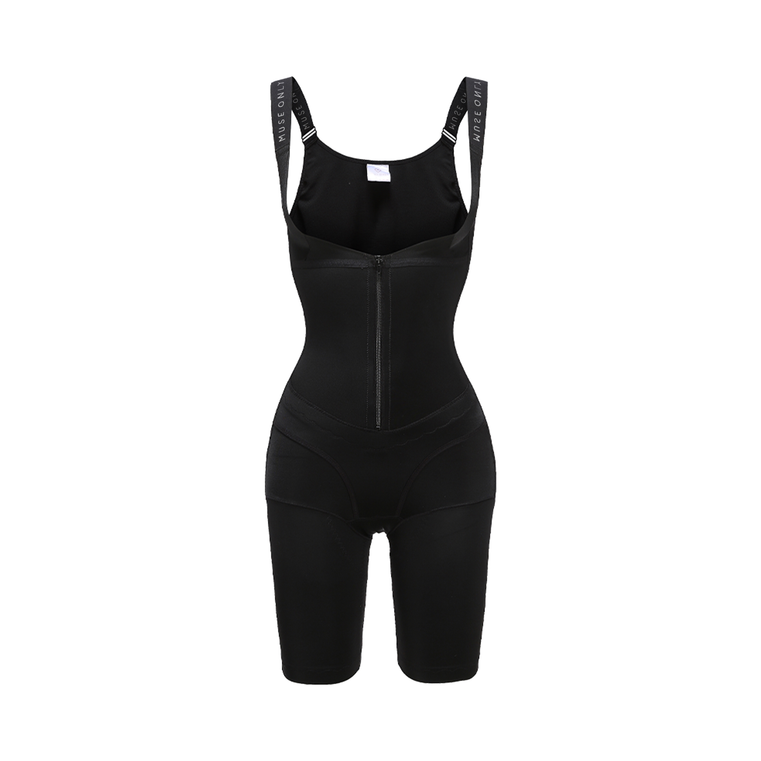 推荐商品：MUSEONLY/暮色盎然 后脱式透气美体收腹连体束腰紧身衣 女装 M004 冷萃冰咖酷黑