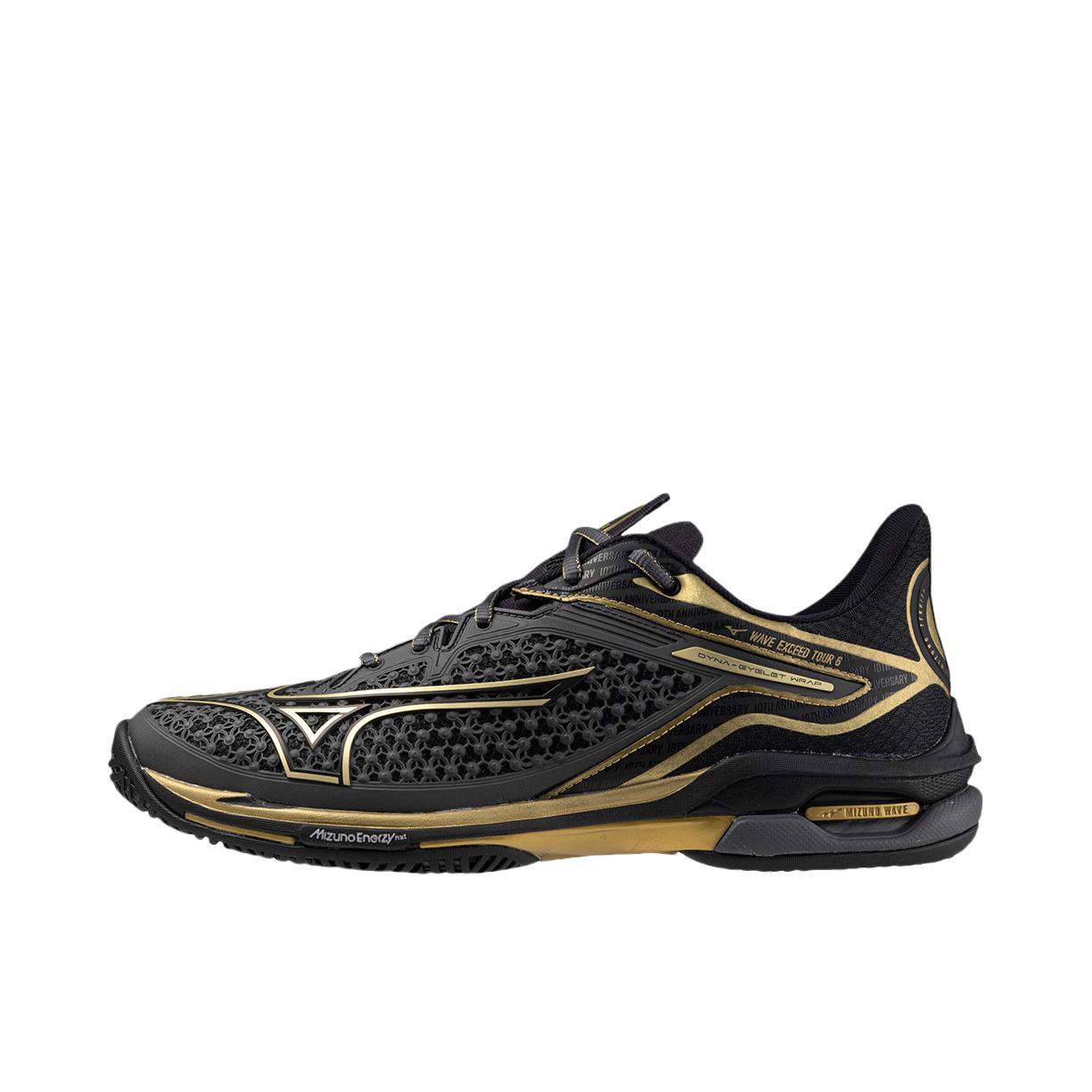推荐商品：Mizuno/美津浓 耐磨 训练 运动 网球鞋 61GA2476 黑色/金色