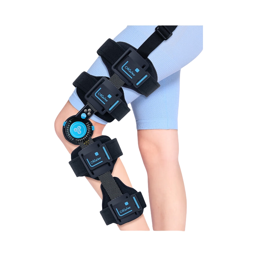 推荐商品：medwe/麦德威 五代碳纤轻便款 膝关节固定支具 MD177-13 柔软内衬贴合腿部