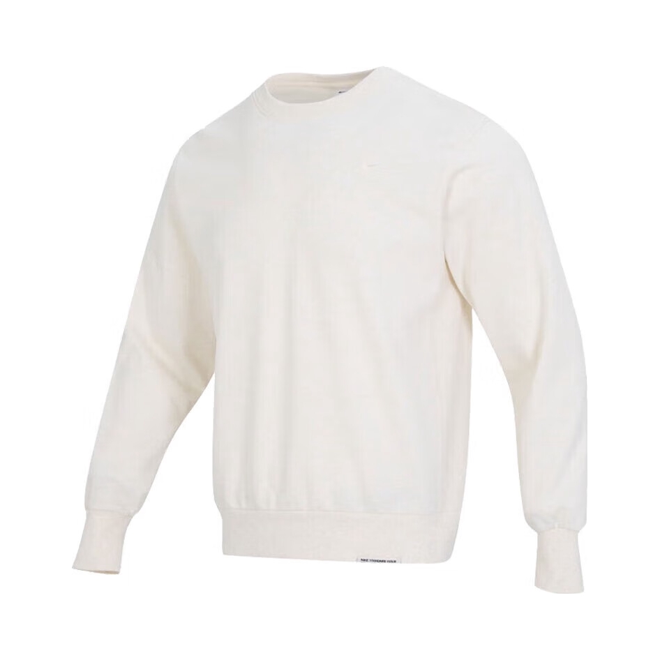 【杜兰特同款】Nike M Nk Df Std Issue Crew 健身训练DRI-FIT透气套头圆领长袖卫衣 DQ5821 象牙白