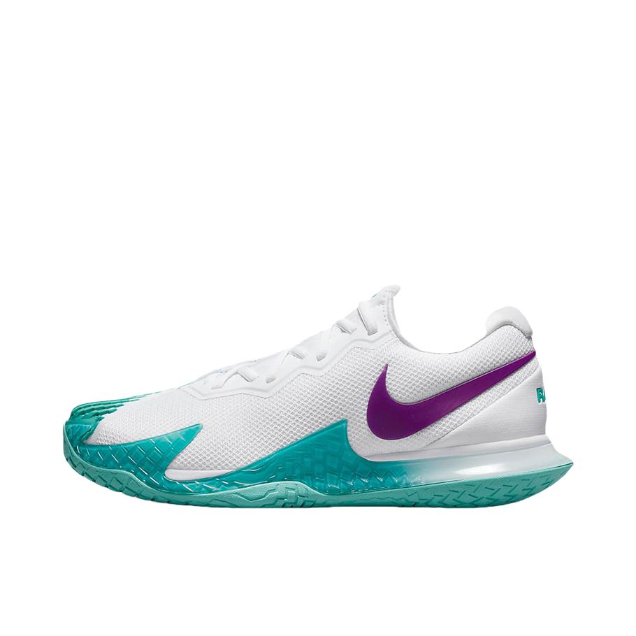 推荐商品：Nike Court Zoom Vapor Cage 4 防滑耐磨 支撑 舒适透气 运动 硬地球场 网球鞋 白色/绿色/紫色