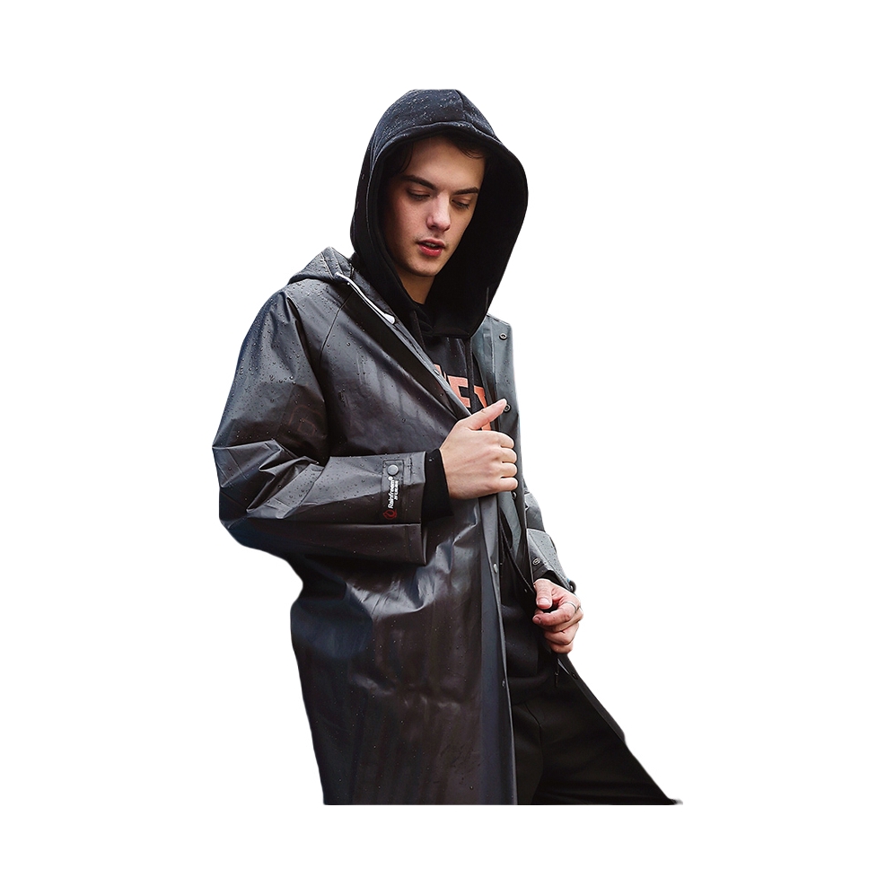 推荐商品：RAINFREEM/琴飞曼 光面背包款 纯色透明双门襟雨衣 QFM-MY-88856 单人
