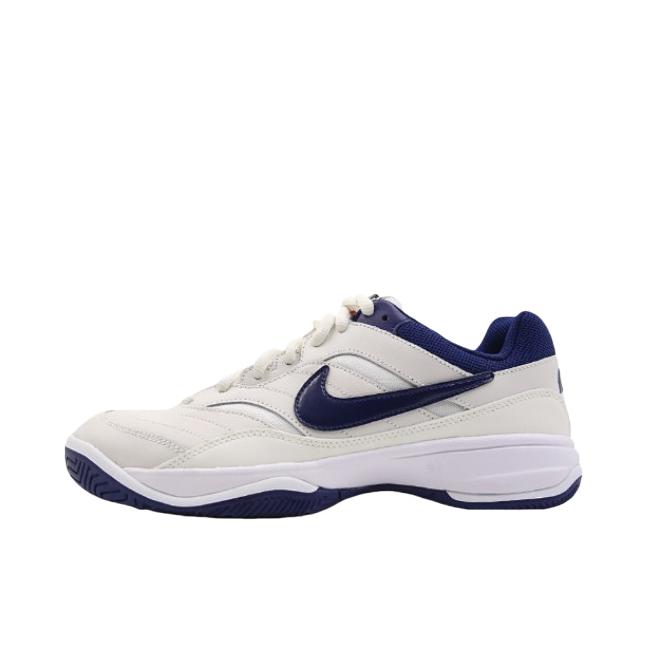 Nike Court Lite 防滑 耐磨 运动 减震 网球鞋 白色/藏蓝色