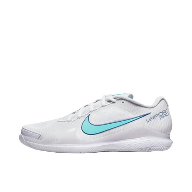 推荐商品：Nike Air Zoom Vapor Pro 硬地 球场 防滑耐磨 减震透气 舒适轻便 织物 网球鞋 白色/浅蓝色