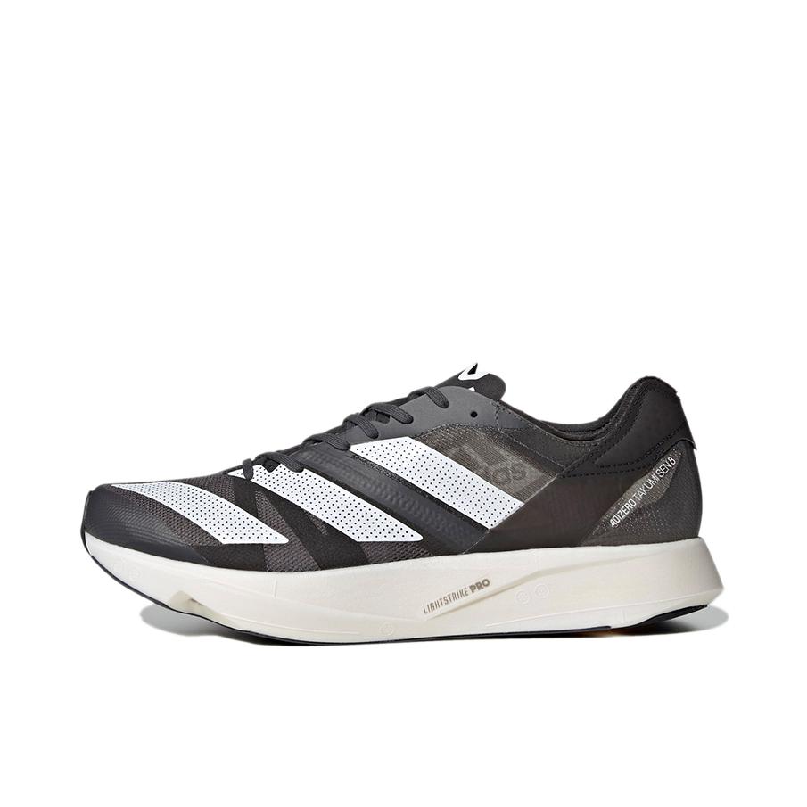 推荐商品：adidas Adizero Takumi Sen 8 跑鞋 减震马拉松玻纤柱织物碳板 白色/黑色