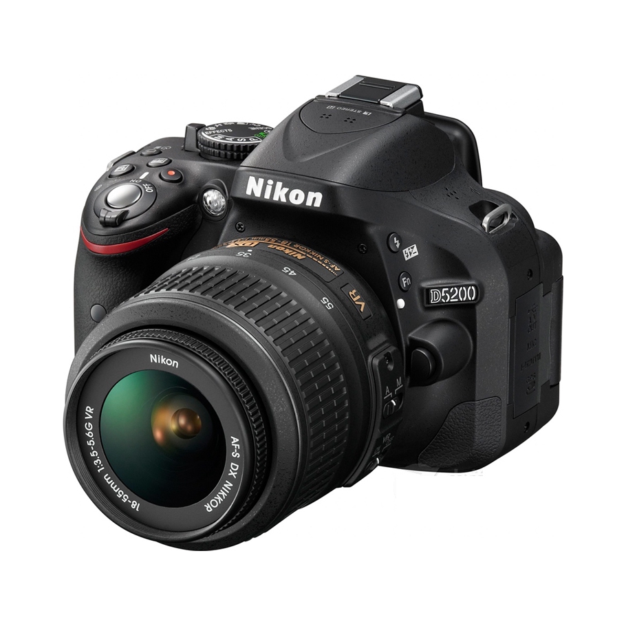 推荐商品：Nikon/尼康 D5200 单反相机 旋转屏 入门级 半画幅 高清摄像 高像素 电子控制纵走式焦