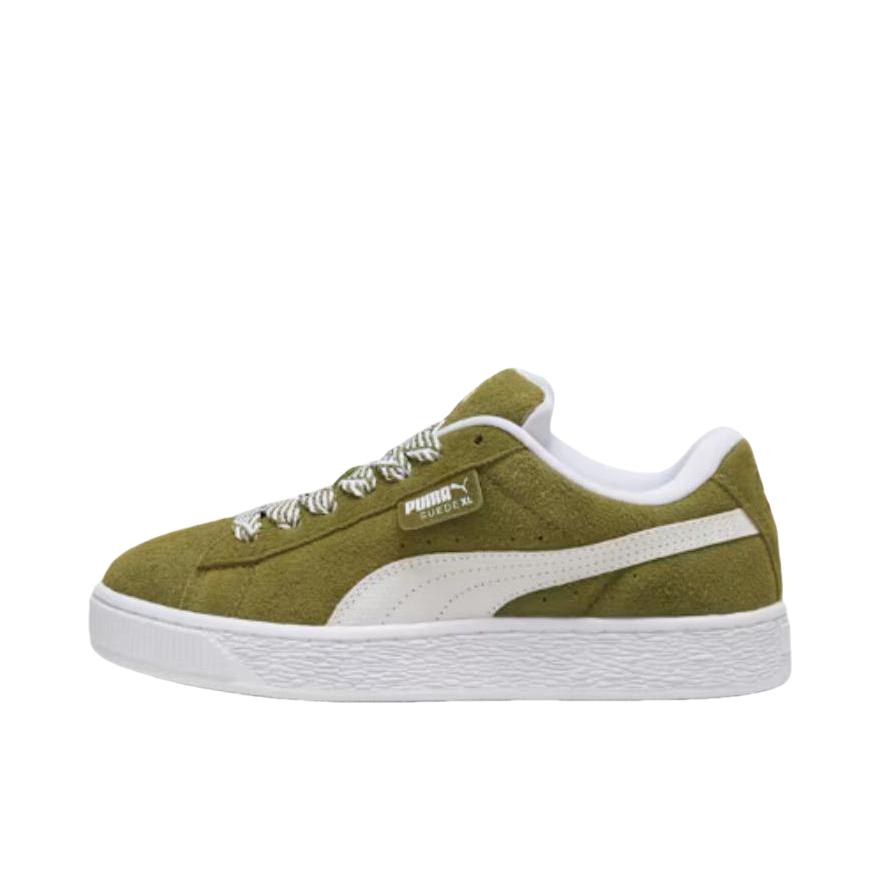 推荐商品：Puma/彪马 Suede XL 面包鞋 板鞋 薄底舒适百搭轻便耐磨复古 女款/白色/绿色
