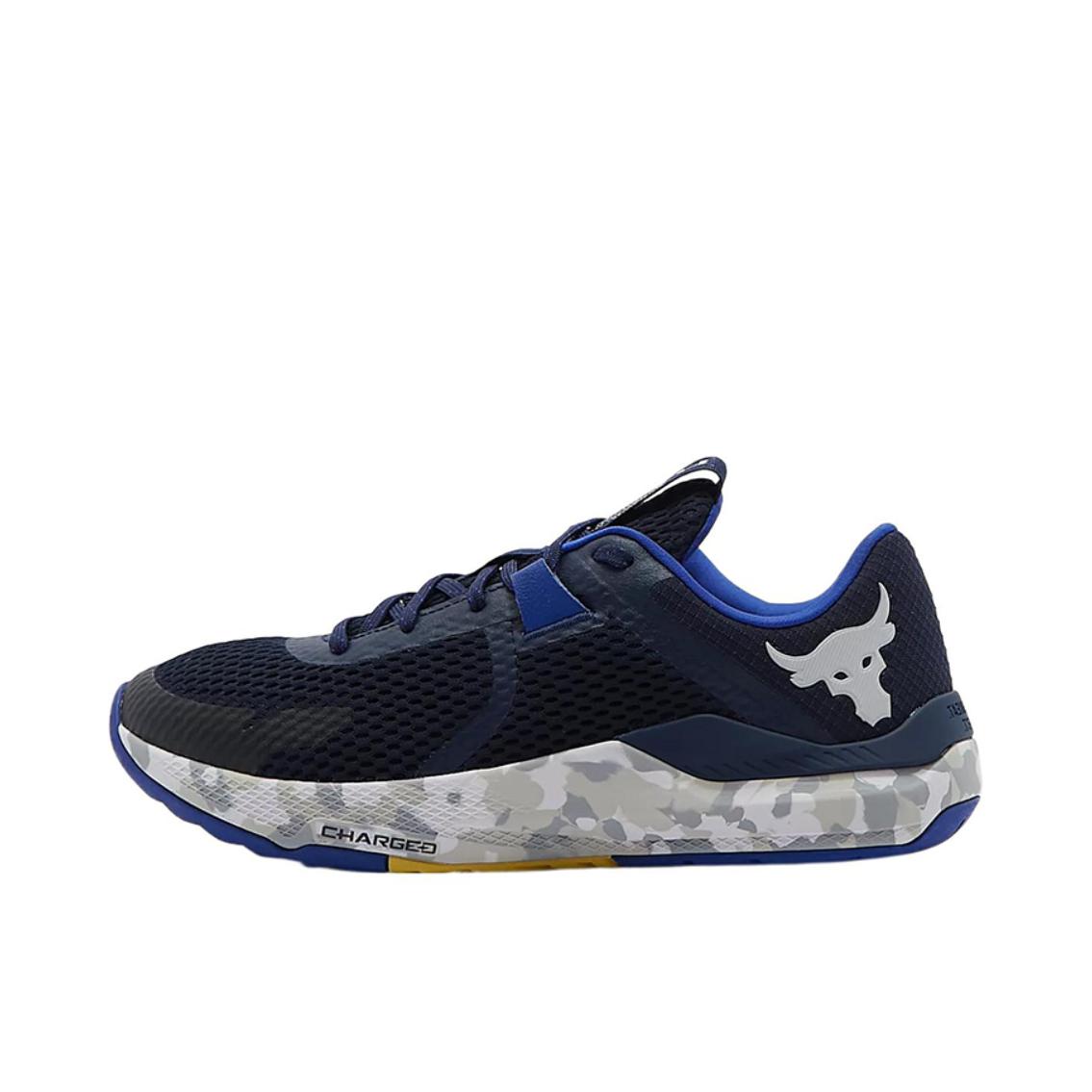 推荐商品：Under Armour/安德玛 Project Rock BSR 2 舒适轻便 缓震耐磨 训练鞋 女款/蓝色