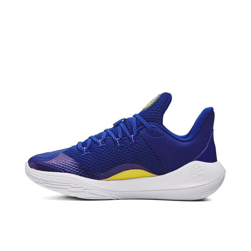 推荐商品：Under Armour/安德玛 Curry 11 篮球鞋 缓震轻便防滑耐磨网面透气圆头 大童/蓝色