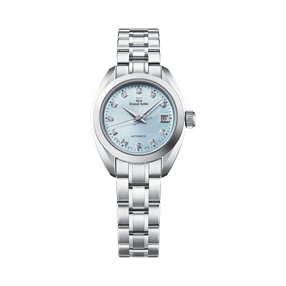 推荐商品：GrandSeiko/冠蓝狮 镶钻优雅不锈钢表带机械女士手表