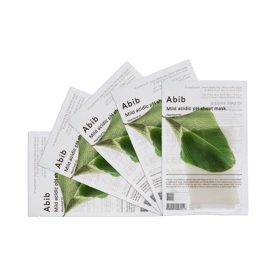 推荐商品：Abib 阿彼芙小绿叶弱酸鱼腥草水库面膜 补水保湿舒缓镇定
