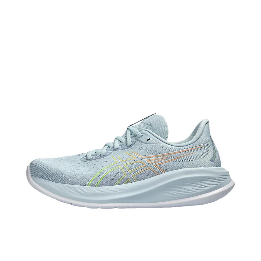 推荐商品：Asics/亚瑟士 Gel-Cumulus 26 跑鞋 防滑耐磨回弹缓震舒适百搭耐用圆头 灰色/白色/黄色