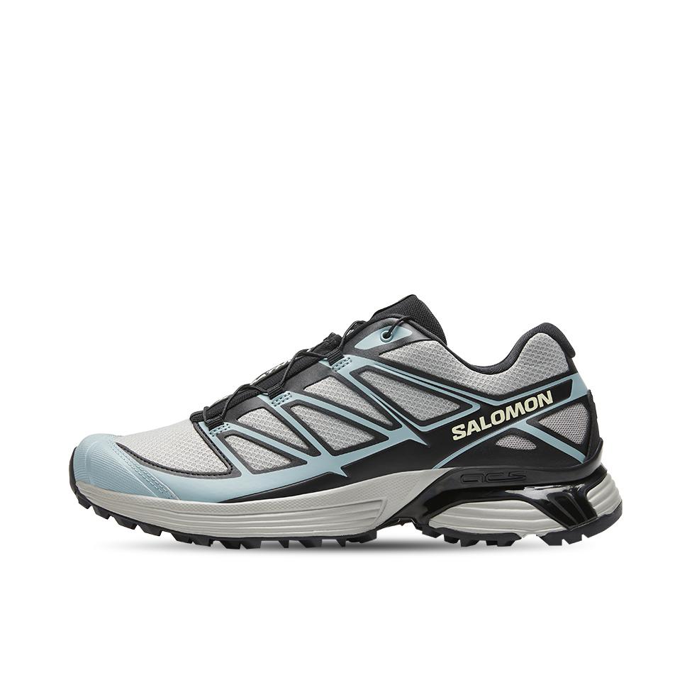 推荐商品：Salomon/萨洛蒙 XT-Pathway 防滑耐磨 减震回弹 舒适透气 压花鞋面 抽绳防水 越野 织物 户外休闲鞋 灰色/青色