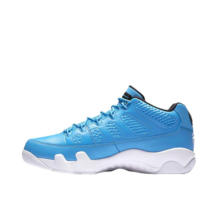 推荐商品：Air Jordan 9 运动休闲鞋 复古百搭减震透气舒适轻便防滑耐磨支撑合成革包裹性 Pantone 北卡蓝Low