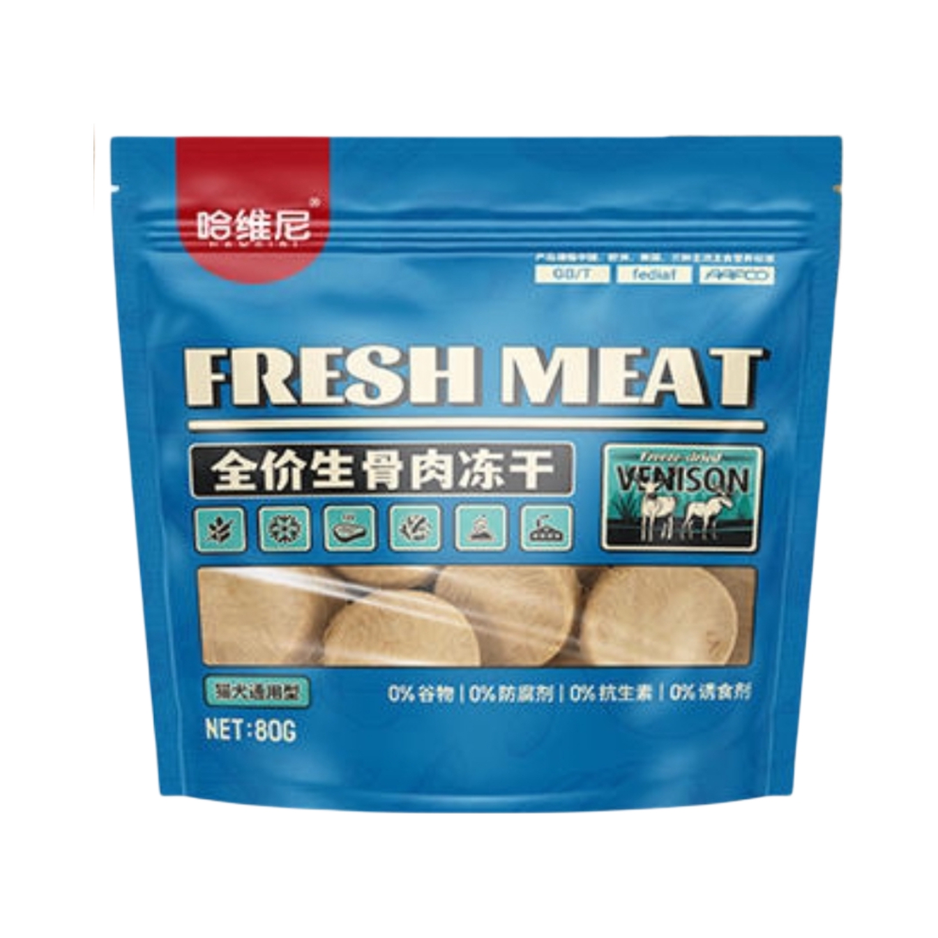 推荐商品：哈维尼 全价生骨肉冻干系列猫犬冻干零食美毛利尿