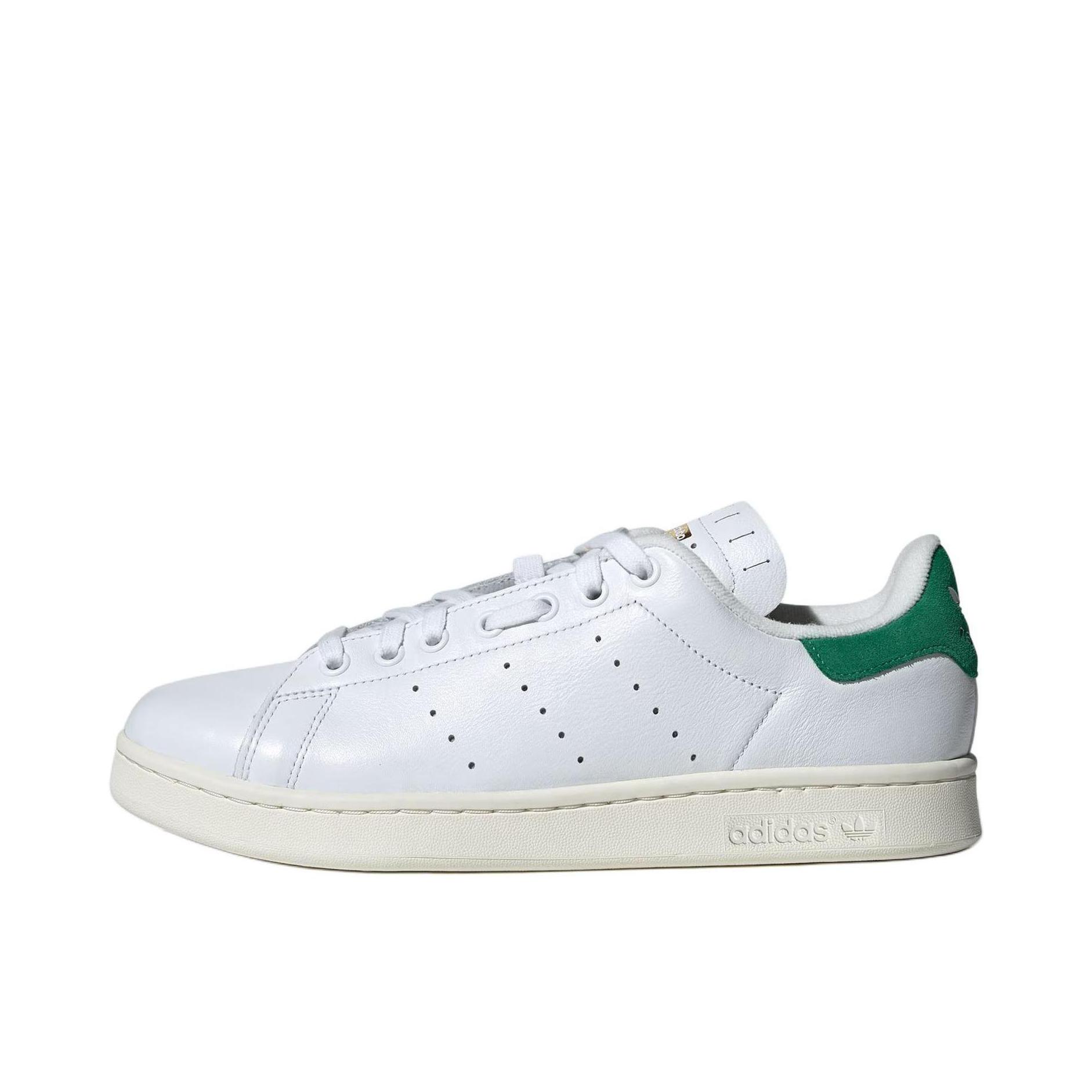 推荐商品：adidas Originals Stan Smith 板鞋 减震透气轻便低帮包裹性 白色/米色/绿色  