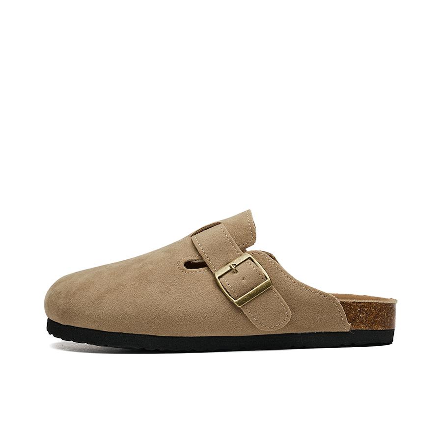 推荐商品：AAA SINCE 1955 复古 简约 防滑 包头 拖鞋 S7979V 杏色 