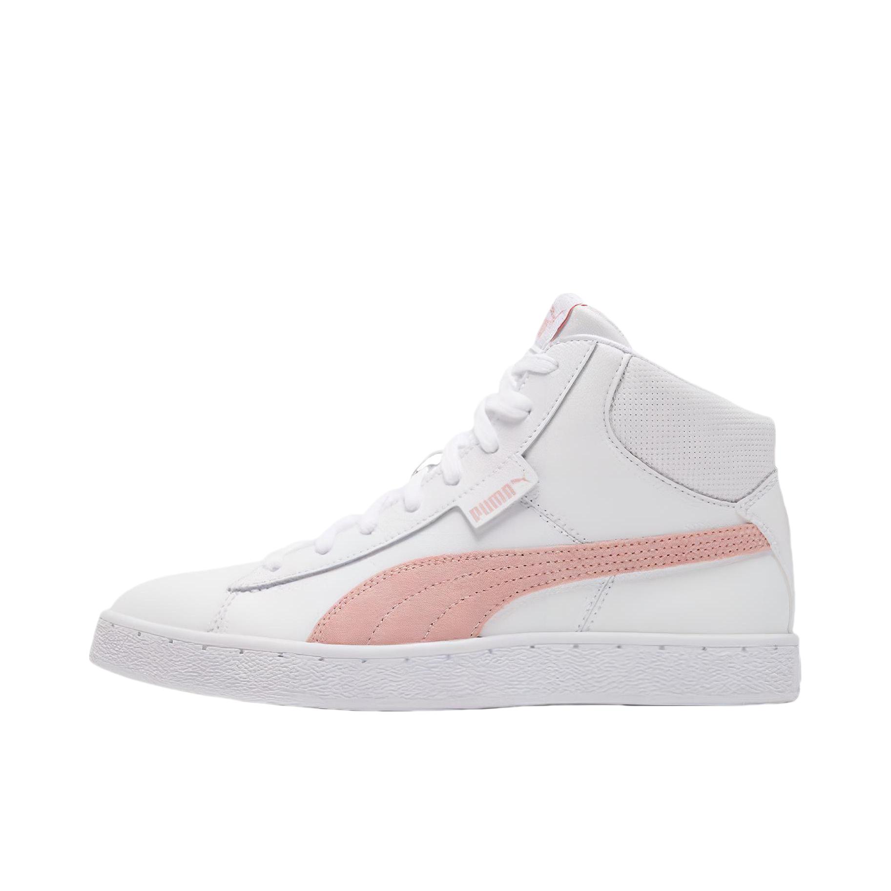 推荐商品：Puma/彪马 1948 板鞋 防滑耐磨轻便舒适复古防水运动时尚简约 White/LightPink 白粉色