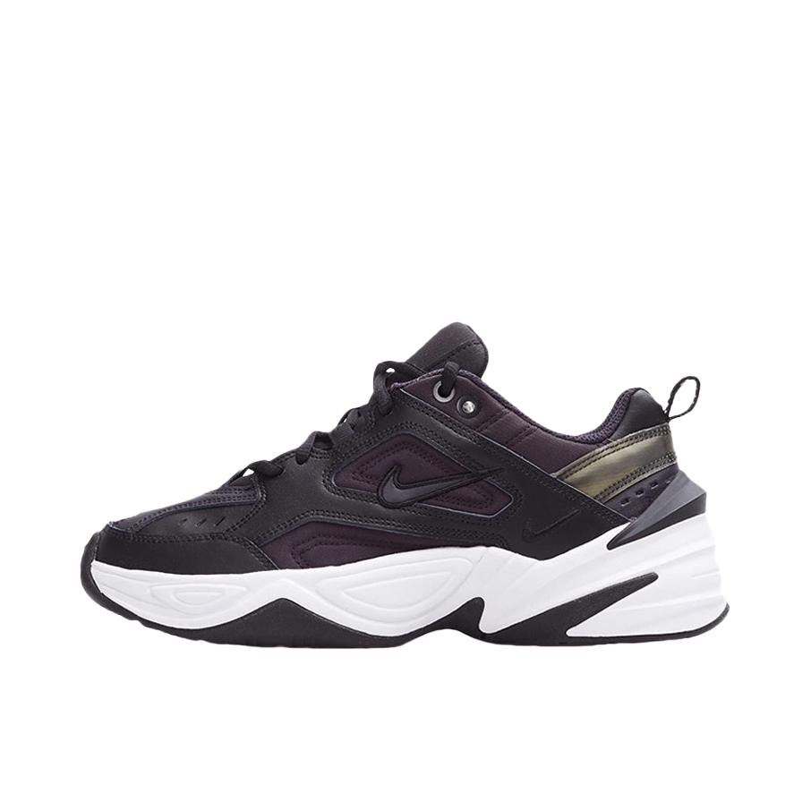 推荐商品：Nike M2K Tekno 老爹鞋 透气厚底织物网布耐磨缓震复古轻便防滑支撑 Black/Oil Grey/White 女款/黑色/白色