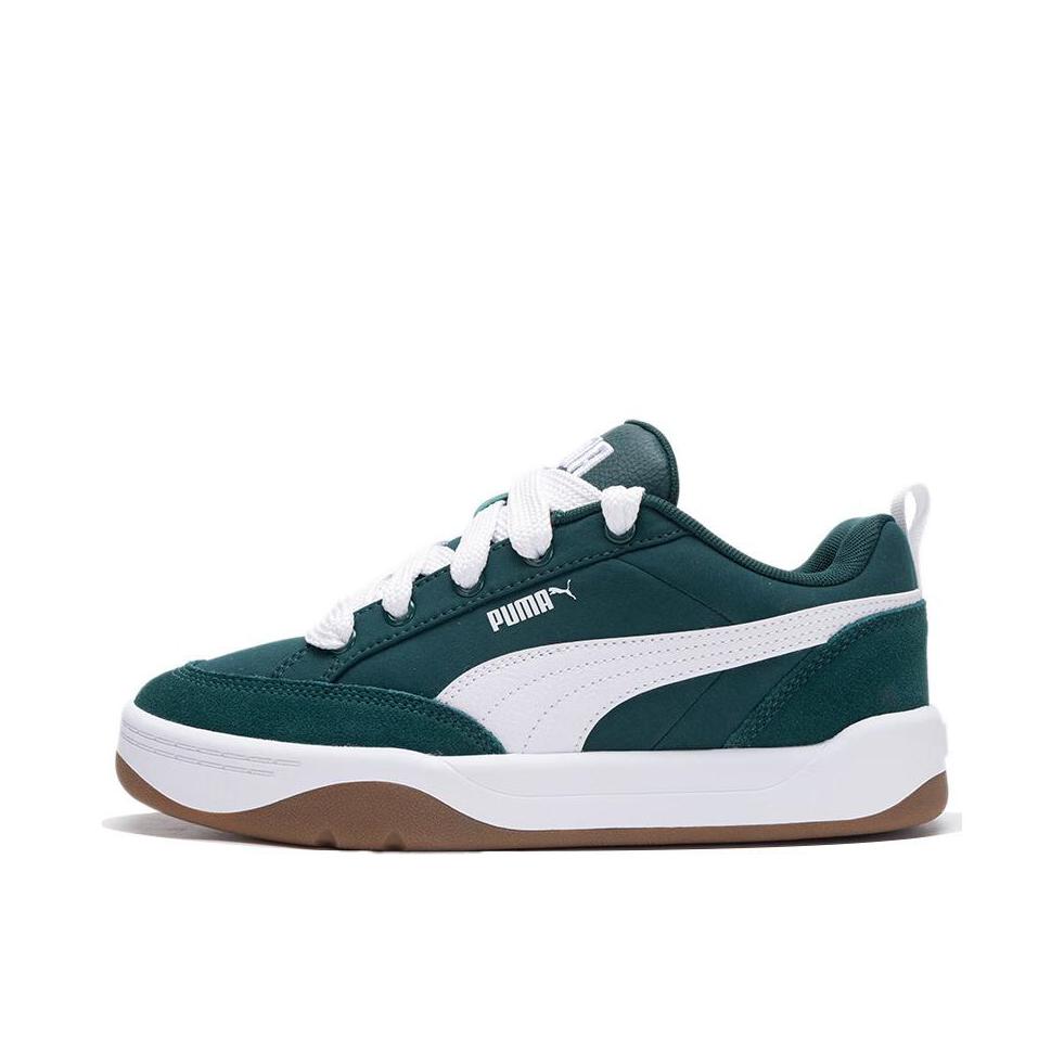 推荐商品：Puma/彪马 Park Lifestyle 面包鞋 板鞋 轻便轻质透气耐磨胶底复古 绿色/白色/棕色
