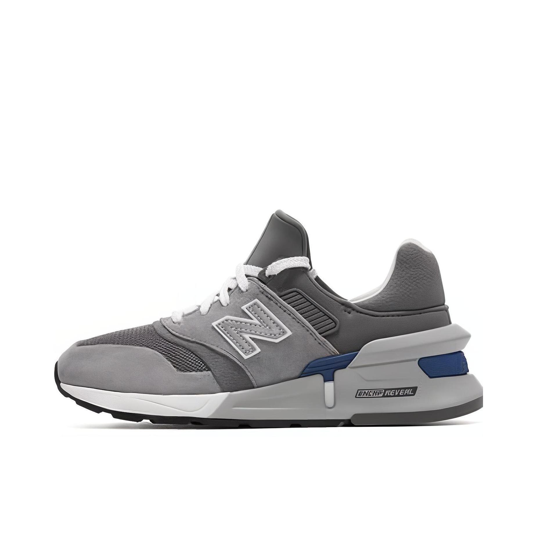 推荐商品：New Balance 997 时尚复古 防滑耐磨 透气舒适 运动休闲鞋 Grey 深灰/蓝