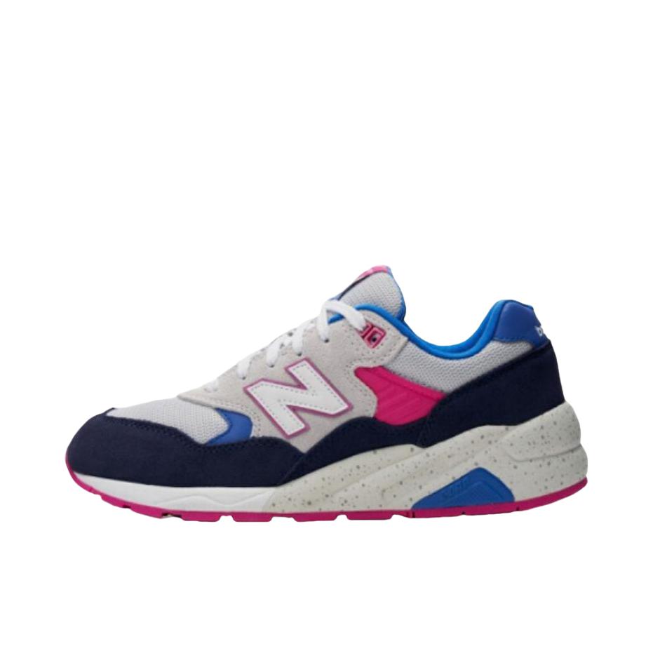 推荐商品：New Balance 580 潮流复古 减震防滑 轻便透气 耐磨 舒适 织物 低帮百搭 运动休闲鞋 灰粉蓝