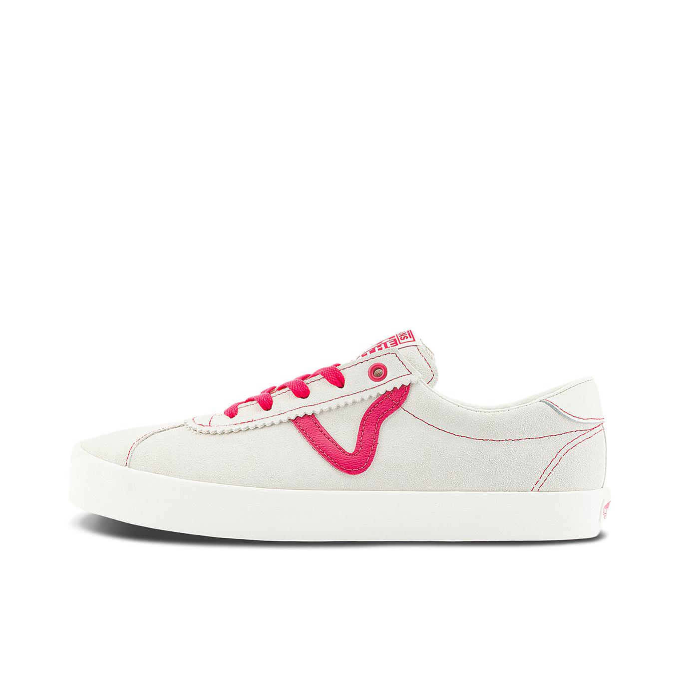 推荐商品：Vans/范斯 Sport 板鞋 舒适防滑耐磨软底T头牛筋底百搭时尚复古休闲轻便薄底 白色/红色