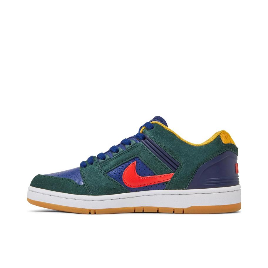 推荐商品：Nike SB Air Force 2 空军二号 休闲防滑 复古时尚 轻便 包裹性 板鞋 Low Midnight Green 午夜蓝