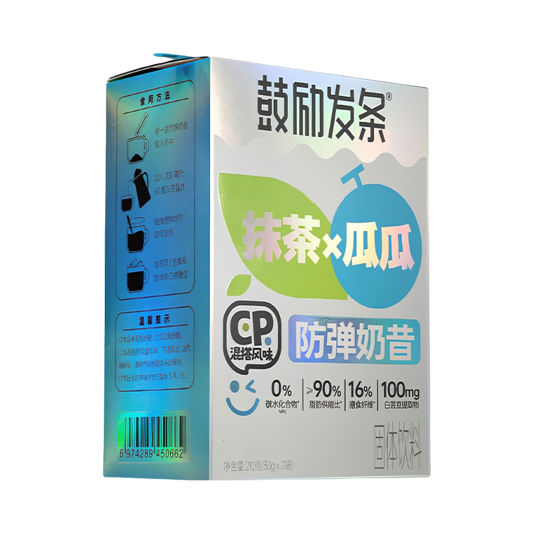 推荐商品：鼓励发条 防弹奶昔 210g 盒装 抹茶瓜瓜