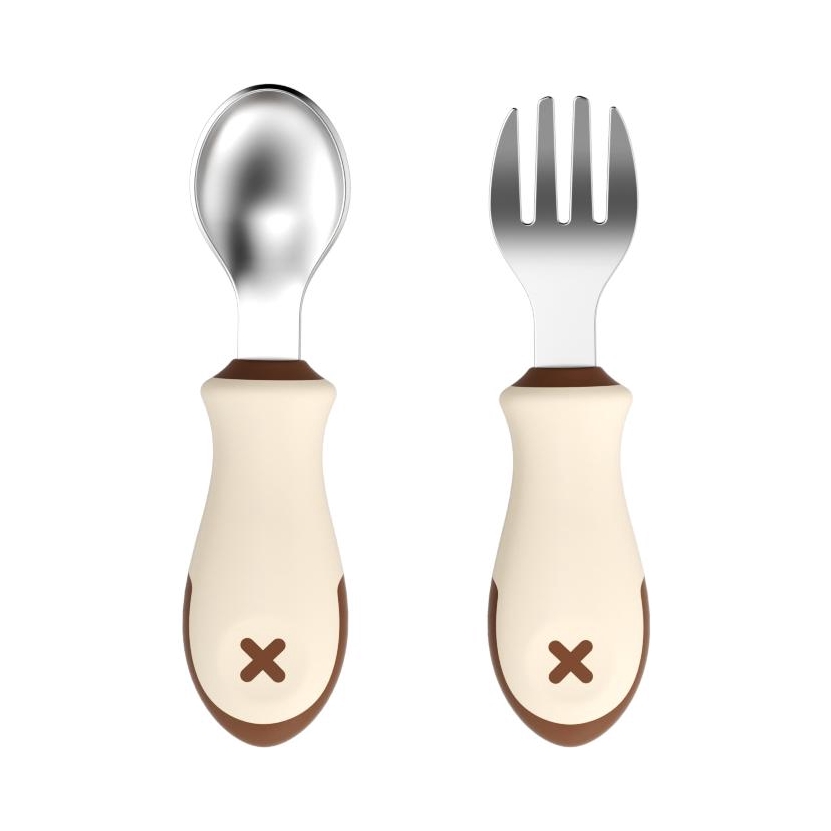 推荐商品：孕森/yeesoom 不锈钢宝宝叉勺辅食学吃饭