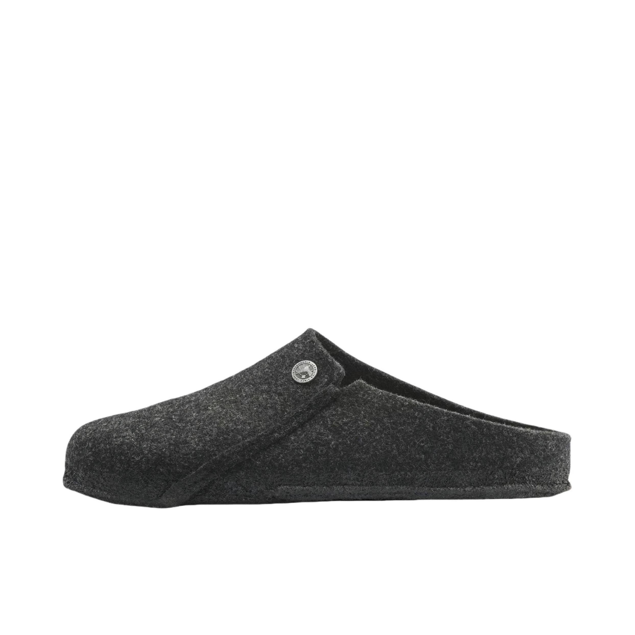 推荐商品：Birkenstock Zermatt系列 包头 绒面 圆头 防磨 软木 织物 羊毛毡 勃肯鞋 秋冬 拖鞋 煤灰色