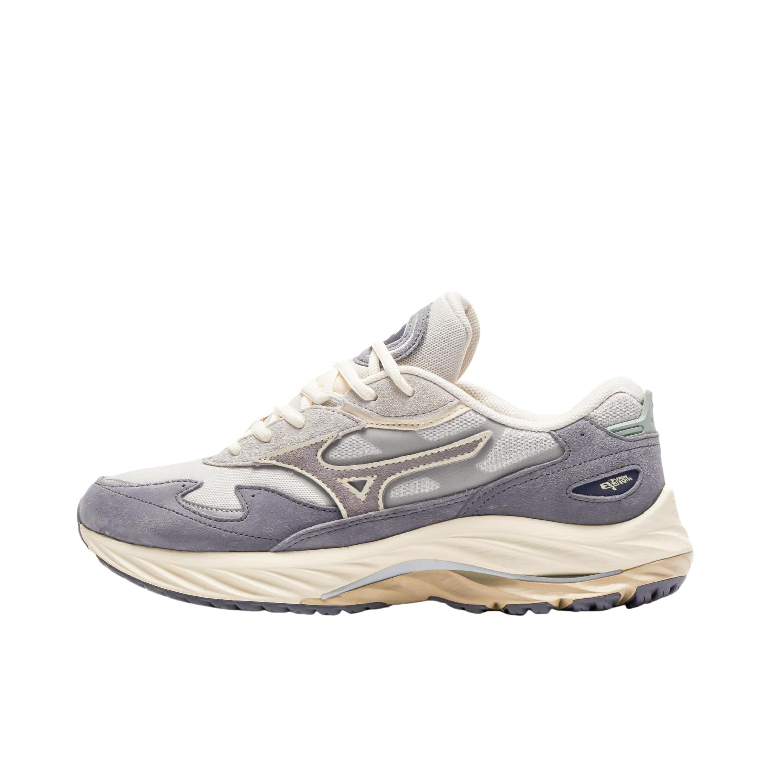 推荐商品：Mizuno/美津浓 Wave Rider β 复古潮流 拼接 软弹 运动休闲鞋 米色/白色