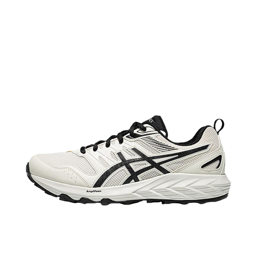 推荐商品：Asics/亚瑟士 Gel-Sonoma CN 抓地 合成革 缓震轻便 防滑耐磨 舒适透气 回弹 稳定支撑 跑鞋 米白色/黑色