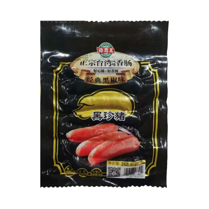 推荐商品：海霸王 台湾风味香肠 268g 袋装