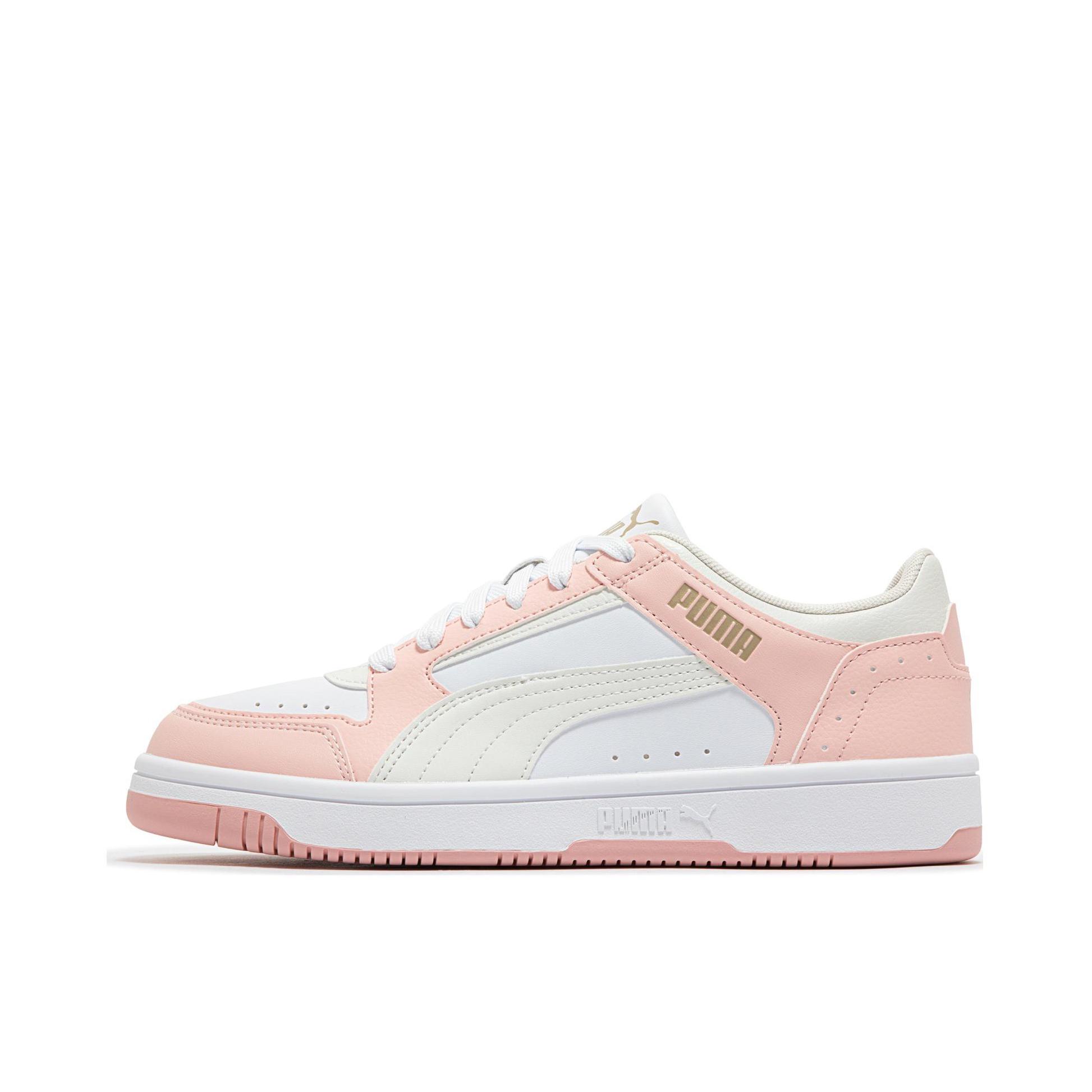 推荐商品：Puma/彪马 Rebound Joy 板鞋 防滑耐磨减震透气拼接复古百搭圆头贴合休闲运动篮球风 粉色/奶白色