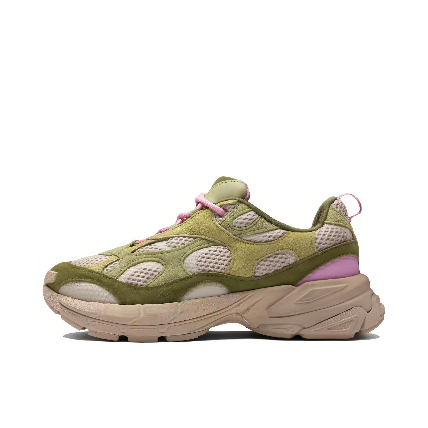 推荐商品：Puma/彪马 Velophasis NU 透气 防滑 橡胶 跑鞋 KIDSUPER联名/米色/绿色
