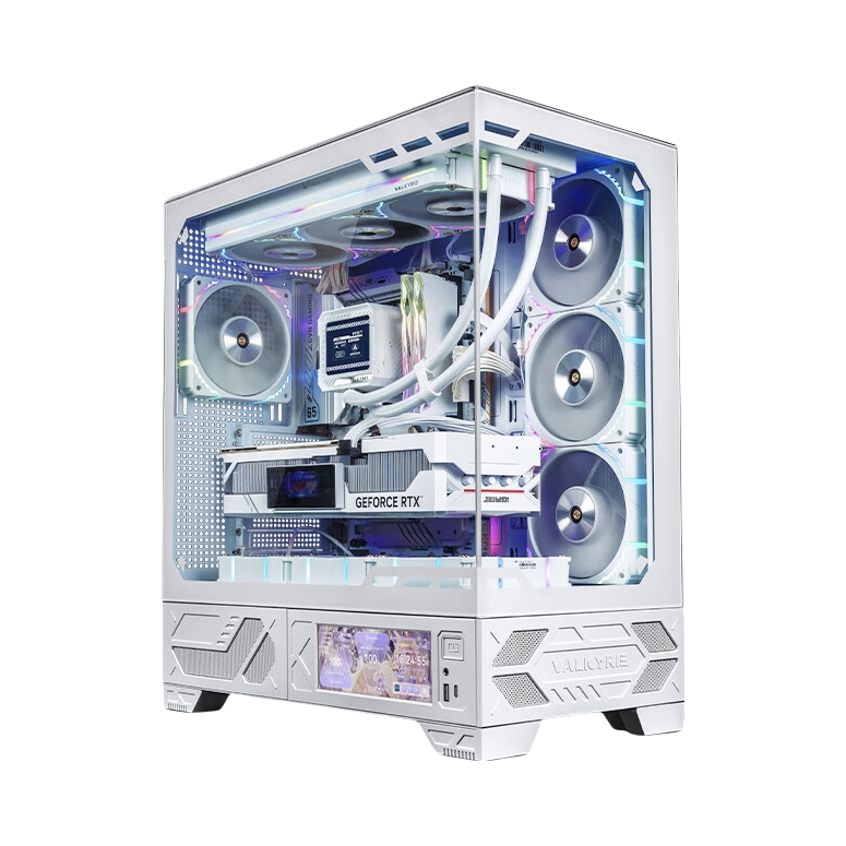 推荐商品：VALKYRIE/瓦尔基里 VK03 海景房 电脑机箱 支持360水冷 6.2吋触摸屏