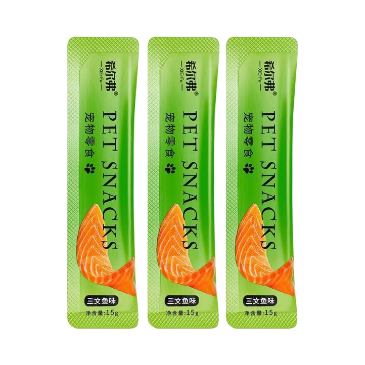 推荐商品：希尔弗 三文鱼味全价零食猫条增肥发腮